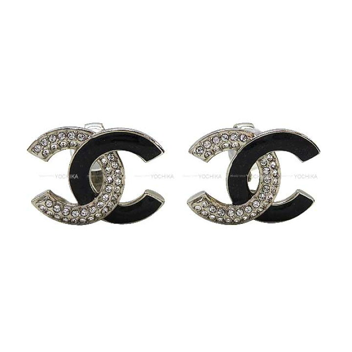 楽天市場】CHANEL シャネル ココマーク ラインストーン 黒 (ブラック 