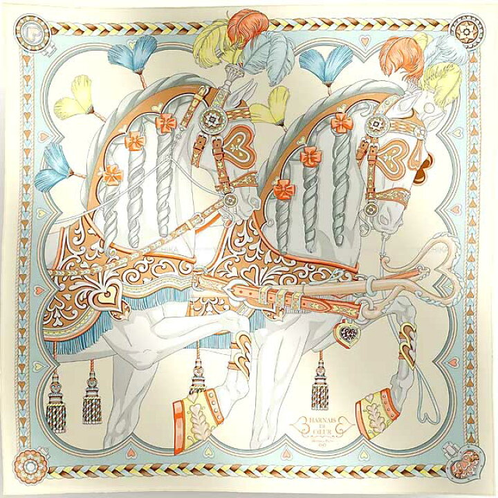 楽天市場】2024年 春夏 新作 HERMES エルメス カレ90 アルネ ドゥ  