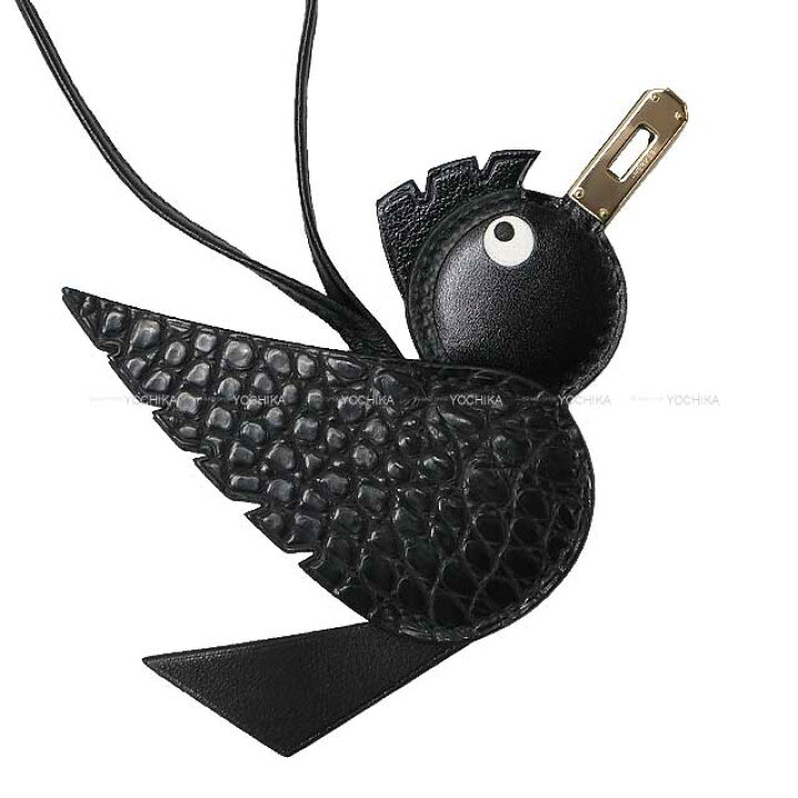 楽天市場】HERMES エルメス バーディ タッチ 鳥 ソーブラック 