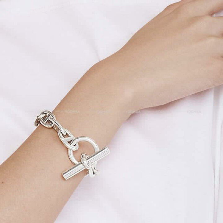 楽天市場】HERMES エルメス シェーヌダンクル GM 12コマ シルバー  