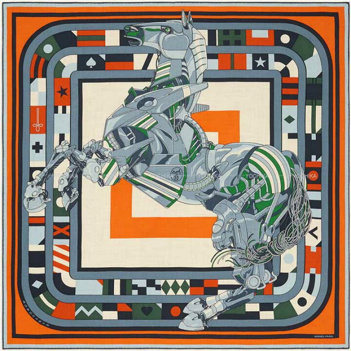 楽天市場】2023年 春夏 HERMES エルメス カレH100 ロボカバール ブルー 