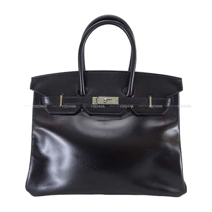楽天市場】HERMES エルメス バーキン35 黒 (ブラック) ボックスカーフ 