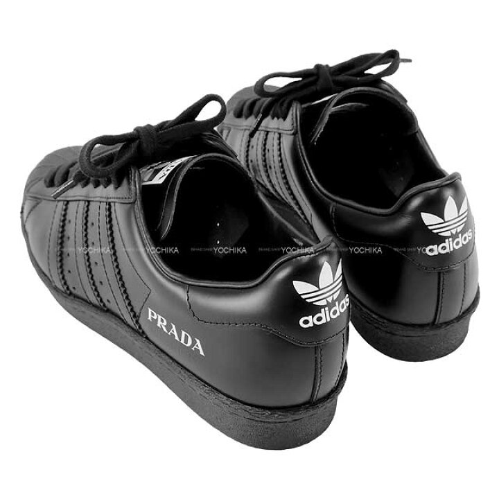 楽天市場】PRADA プラダ adidas アディダス スーパースター コラボ 黒 
