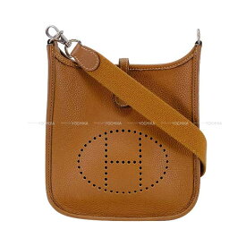 HERMES エルメス エヴリン(エブリン) 16 TPM ゴールド トリヨンクレマンス シルバー金具 ショルダーバッグ U刻印 Aランク【中古】([Pre-loved] HERMES Evelyne 16 TPM Gold Taurillon Clemence Silver HW Shoulder bag[USED A][Authentic])