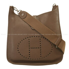 HERMES エルメス エヴリン(エブリン) 33 GM エトープ (エトゥープ) トリヨンクレマンス シルバー金具 ショルダーバッグ T刻印 SAランク【中古】([Pre-loved] HERMES Evelyne 33 GM Etoupe Taurillon Clemence Silver HW Shoulder bag[USED SA][Authentic])