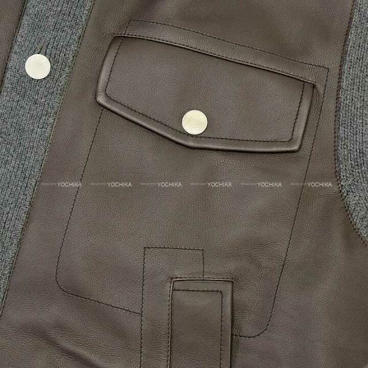 楽天市場】HERMES エルメス メンズ オーバー シャツ フロント レザー