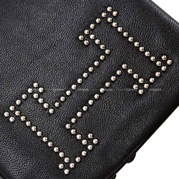楽天市場】HERMES エルメス グローブ バスティーユ メタリック #7.5 黒  