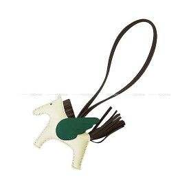 HERMES エルメス ロデオ ペガサス PM クレ/ショコラ/ヴェールモワイヤン アニョーミロ(ラム)/スイフト バッグチャーム W刻印 新品(HERMES Rodeo Pegasus PM Craie/Chocolat/Vert Moyen Agneau Milo/Veau Swift bag charm[BRAND NEW][Authentic]) #よちか