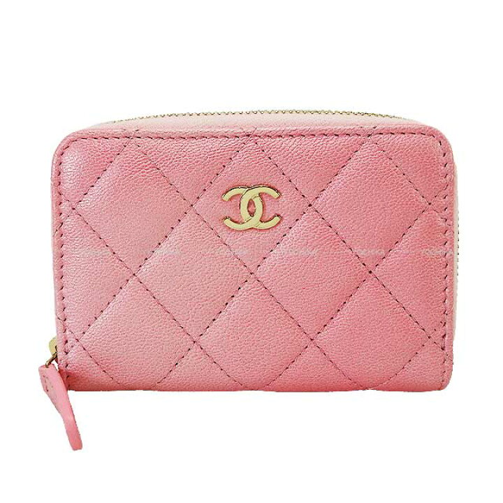 楽天市場】CHANEL シャネル マトラッセ ココマーク ジップ ピンク 