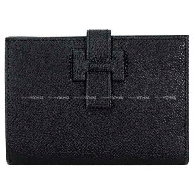 HERMES エルメス ニューHパッサン アッシュパッサン コンパクト 黒 (ブラック) エプソン シルバー金具 二つ折り財布 K刻印 新品(HERMES NEW H Passant Compact Noir (Black) Veau Epsom Silver HW Bi-fold wallet[BRAND NEW][Authentic]) #よちか