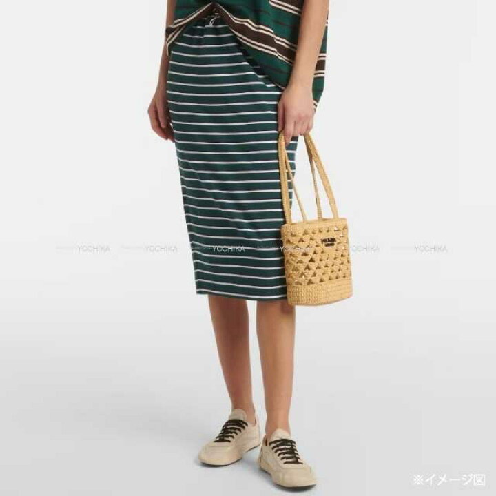 楽天市場】PRADA プラダ クロシェ ミニ ラフィア ナチュラル ビス 