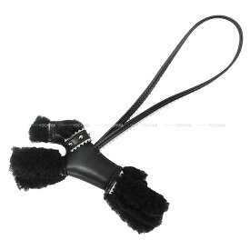 HERMES エルメス バディ 犬 スタッズ 首輪付 黒 (ブラック) アニョーミロ(ラム)/ムートン シルバー金具 バッグチャーム K刻印 新品(HERMES Buddy with Studs Collar Noir (Black) Agneau Milo/Mouton Silver HW bag charm[BRAND NEW][Authentic])