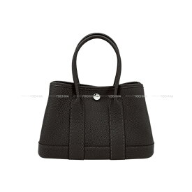 HERMES エルメス ネオ ガーデンパーティ 23 エベンヌ (エベーヌ) ネゴンダ シルバー金具 ハンドバッグ K刻印 新品(HERMES Neo Garden Party 23 Ebene Veau Negonda Silver HW Handbag[BRAND NEW][Authentic])