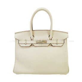 HERMES エルメス バーキン30 クレ トゴ シルバー金具 ハンドバッグ Z刻印 新品同様【中古】([Pre-loved] HERMES Birkin30 Craie Veau Togo Silver HW Handbag[LIKE NEW][Authentic])