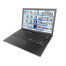 SONY VAIO Pro PB VJPB11C11N 第6世代 Core i5-6200U 8GB SSD128GB Win11 Office付 Webカメラ 13.3型FHD 1920x1080 軽量 薄型 モバイルPC 中古ノートパソコン
