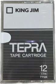 キングジム テープカートリッジ テプラTR 12mm TT12K 透明 1個