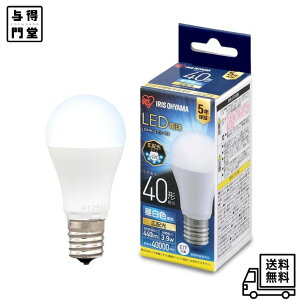 �y10/24 20:00~10/27 09:59 �|�C���g5�{�z�A�C���X�I�[���} LED�d�� 40W�`���� �����F �������a17mm �L�z�� �����Ή� LDA4N-G-E17-4T6