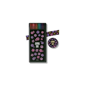 PILOT パイロット ANNA SUI ハイテックC コレト コラボデザイン レフィルケース 10色セット 0.4mm オリジナルマスキングテープ付き ブラックローズ LHKRFC4A10CBR