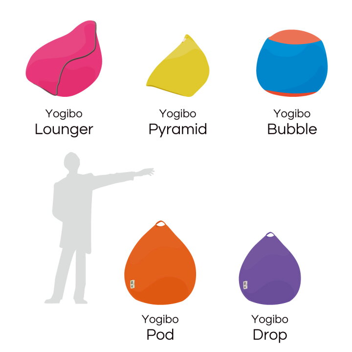 楽天市場】【10%OFF】 Yogibo Drop (ヨギボー ドロップ) あなたを丸く 