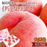 【マラソン期間限定P2倍】桃 伊達果実もも 丸秀品 約2.5kg 7〜9玉 福島県産 産地直送 モモ もも 福島 お…