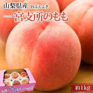 【マラソン期間限定P2倍】桃 一宮支所のもも 約1kg 5〜7玉 山梨県産 もも モモ 山梨 お取り寄せ フルーツ…