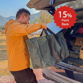 \本日限定 ポイント15倍/ YOGOTO キャンプ コンテナトート 防水 調理器具 収納ケース テーブル 焚き台 ギア 収納バッグ 木炭 薪入れ マルチ コンテナバッグ アウトドア ツールケース 帆布バッグ 送料無料
