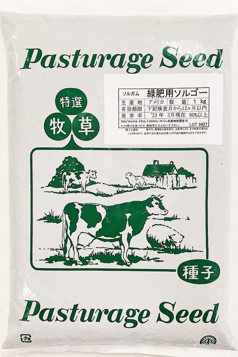 ソルガム種子　緑肥用ソルゴー　１kg