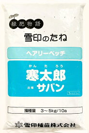 ヘアリーベッチ種子　寒太郎　品種名：サバン　10kg （1kg×10袋）