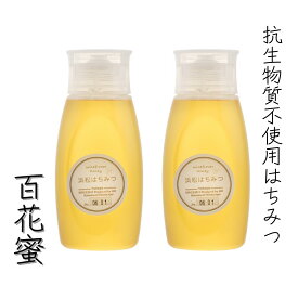 生はちみつ 国産 無添加「百花蜜 500g×2 計1kg ボトル」抗生物質不使用 静岡県 生産者直送 非加熱はちみつ はちみつ 蜂蜜 ハチミツ【送料無料】