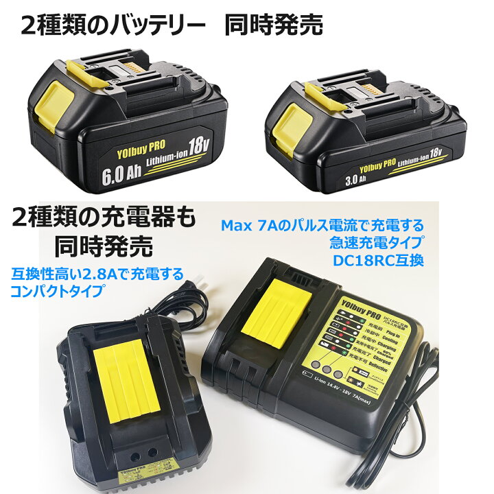 楽天市場】【楽天限定PT10倍】YOIbuy PRO 18V リチウムイオン  