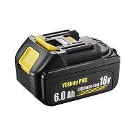 【スーパーセール20％OFF】YOIbuy PRO 18V リチウムイオンバッテリー 6.0Ah実容量 MKT 18V互換 全保護基…
