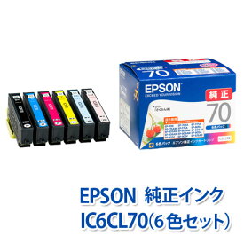 送料無料 エプソン IC70シリーズ 純正インク【6色セット】