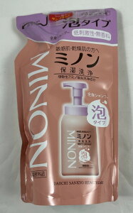 【配送おまかせ】第一三共 ミノン 全身シャンプー泡タイプ 詰替 400mL 1個