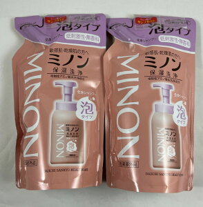 【×3袋セット送料込】第一三共 ミノン 全身シャンプー泡タイプ 詰替 400mL