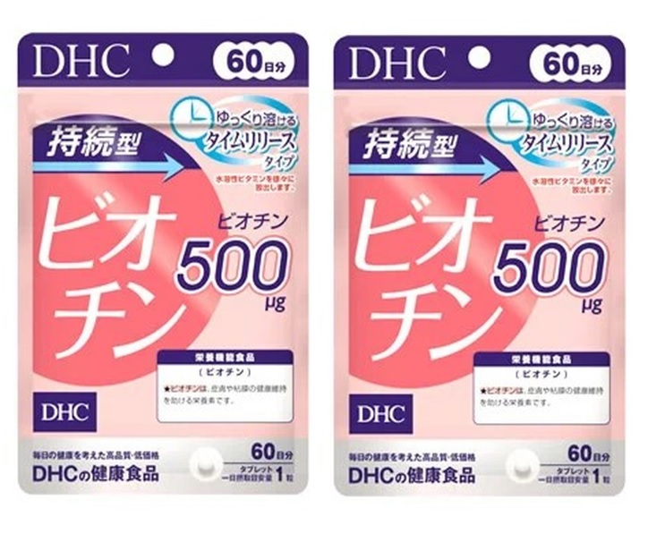 6/15 CP価格】DHC 持続型ビオチン 60日分 2袋-