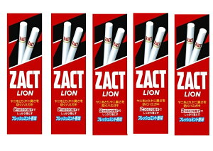 【×5個 配送おまかせ】ライオン ザクトライオン150g ( ヤニ対策歯磨き )(4903301171898)