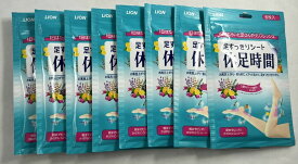 【×8袋セット送料込】ライオン 休足時間 足すっきりシート 6枚入　お風呂上がりや寝る前などに貼るだけで、足すっきりさわやか 1日はたらいた足ひんやりリフレッシュ(4903301138532)