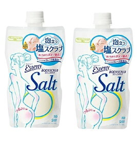 【×2袋セット送料込】常盤薬品 サナ エステニー ボディスクラブ Salt 350g (ふわふわ泡立つ塩スクラブ)(4964596429774)