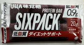 UHA味覚糖 SIXPACK シックスパック プロテインバー チョコレート味 1袋 25%OFF 低脂質(4902750904361)