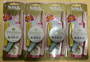 【×4個セットメール便送料込】シック プレミア敏感肌用 折りたたみタイプ Lディスポ 3本入 顔そり用