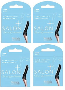 【×4箱セットメール便送料込】シック Schick ハイドロシルク サロンプラス トーンアップ フェイススムーサー 替刃(3コ入) カミソリ(4891228313807)