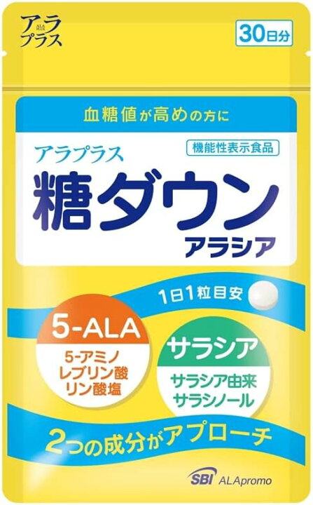 楽天市場】【メール便送料込】SBIアラプロモ アラプラス 糖ダウン 