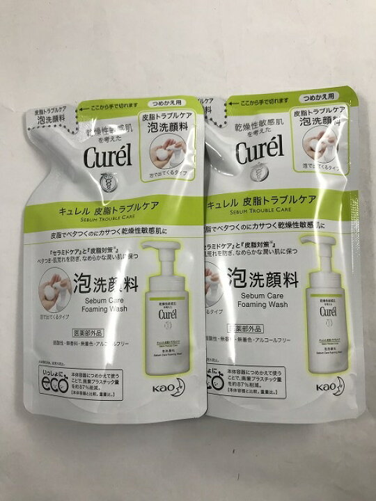 楽天市場】【×2袋セットメール便送料込】花王 キュレル 皮脂トラブルケア 泡洗顔料 つめかえ用 130ml 洗顔ムース 医薬部外品(4901301289865) : ケンコウlife 楽天市場】【×2袋セットメール便送料込】花王 キュレル 皮脂トラブルケア 泡洗顔料 つめかえ用 130ml 洗顔ムース 医薬部外品(4901301289865) : ケンコウlife