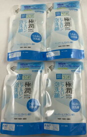 【×4袋　メール便送料込】【ロート製薬】肌研 極潤 ヒアルロン泡洗顔 つめかえ用 140ml