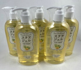 【×5個セット送料込】川本産業 ステアジェル リフレッシュアロマ 300ml 天然アロマオイルを配合した、ふんわり香る手指消毒剤 4987601459146