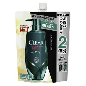 【今月のオススメ品】ユニリーバ クリア フォーメン トータルケア スカルプ シャンプー つめかえ用 560g