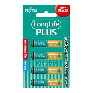 FDK FUJITSU Long LifePLUS �����O ���C�t�v���X �A���J�����d�r LR03LP(4B) �P4�` 4�p�b�N