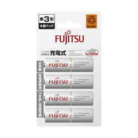 【送料込・まとめ買い×10個セット】FUJITSU 充電池 単3形 HR-3UTC (4B) min.1900mAh 4個パック