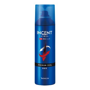 【送料込・まとめ買い×8個セット】バスクリン INCENT インセント 薬用 育毛トニック 無香料 プレミアムクール 190g