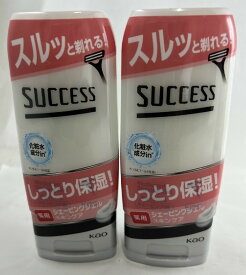 【×2本セット送料込】花王 サクセス 薬用シェービングジェル スキンケアタイプ 180g シェービングジェル 医薬部外品(4901301043344)